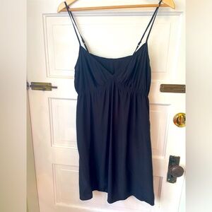 Twelfth street by Cynthia Vincent black silk slip dress - small